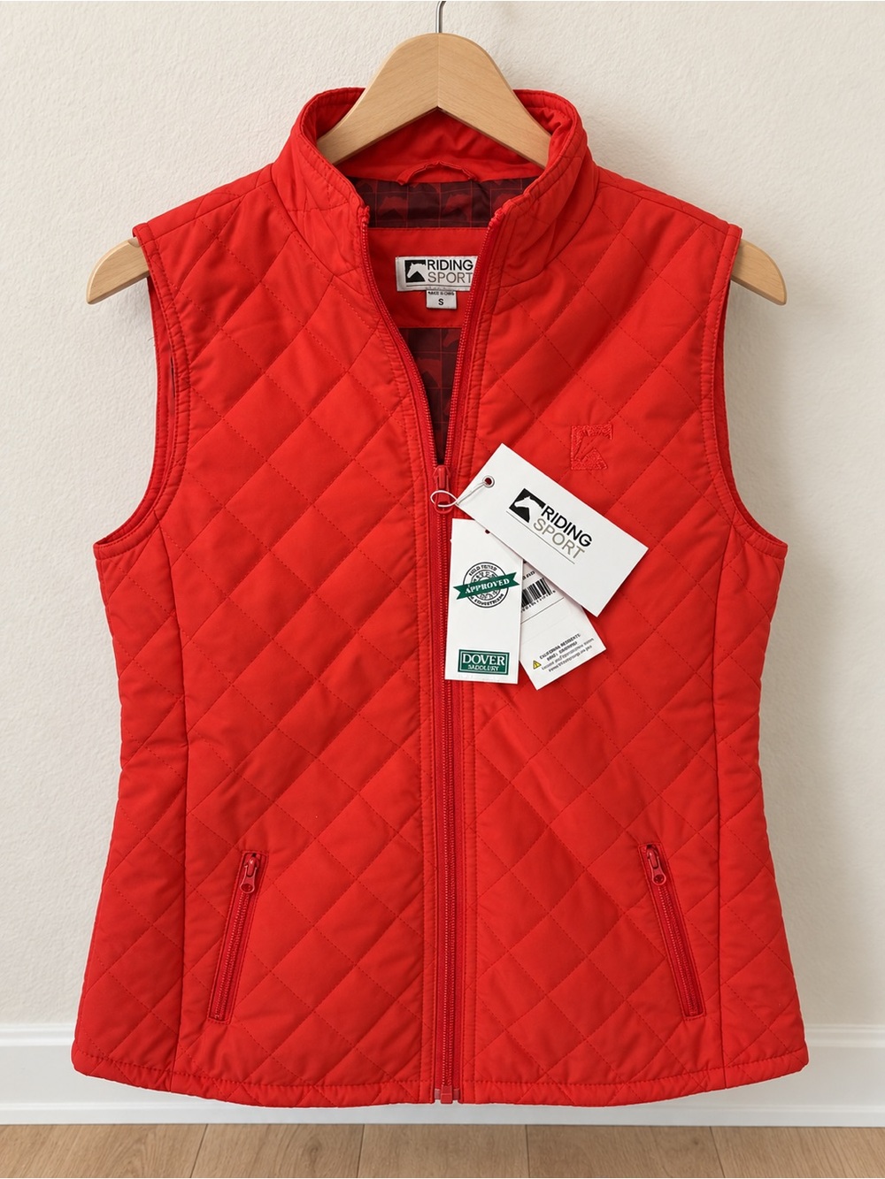 Riding Sport Women's Quilted Red Vest